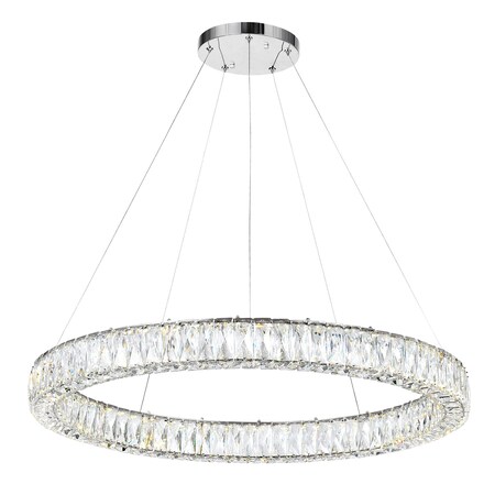 Cwi Lighting Madeline LED Chandelier With Chrome Finish 1044P32-601-R-1C